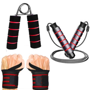 Skipping Rope Wrist Band Hand Gripper Combo Offer